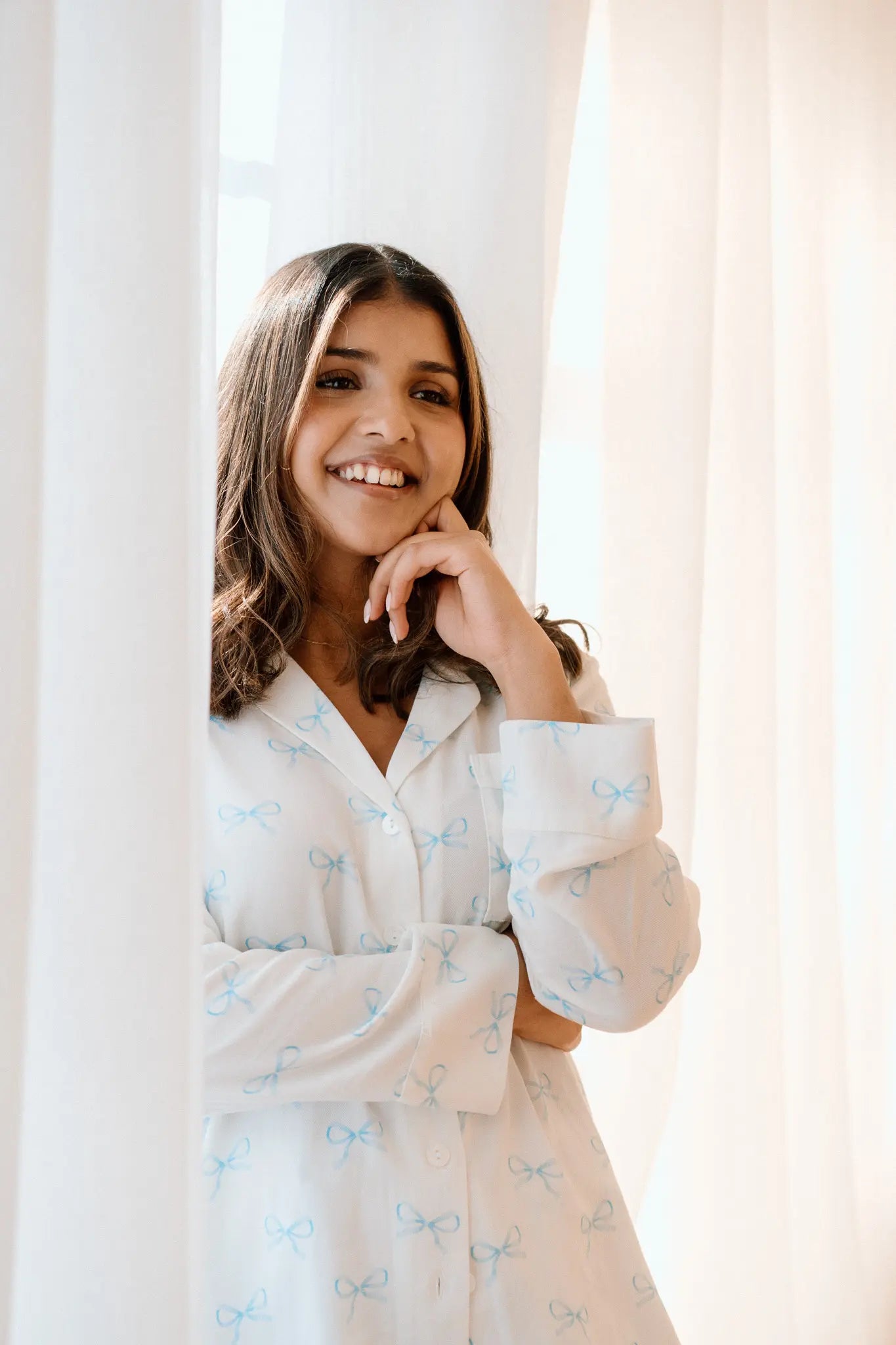Dreamy Bows Long Tencel™ Pyjama Set