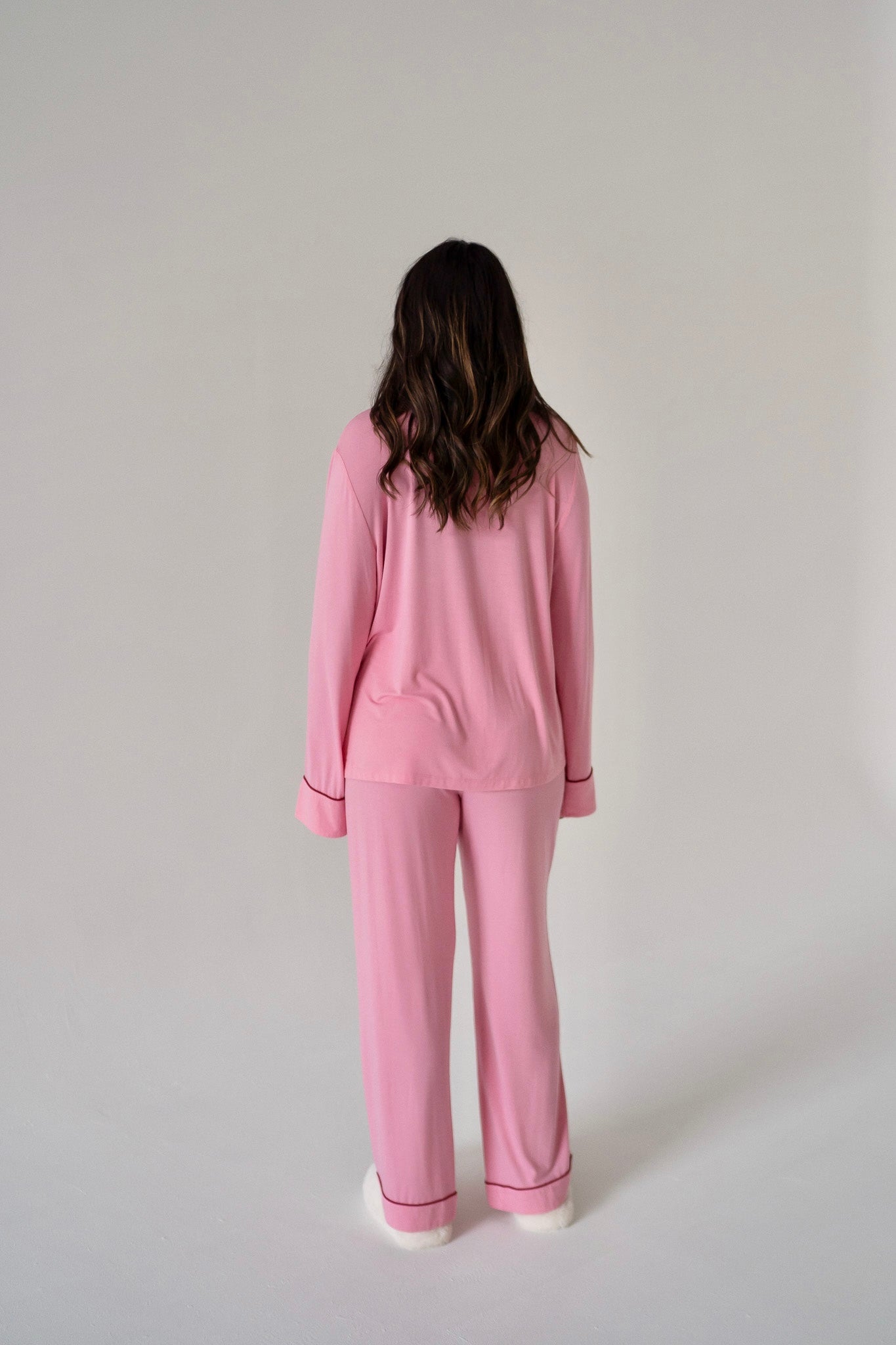 Cherry Blossom Long Bamboo Pyjama Set