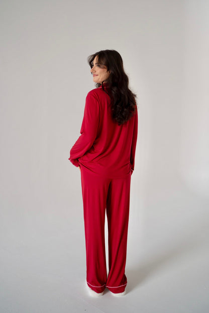 Hibiscus Long Bamboo Pyjama Set